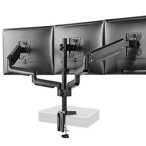 PC モニター アーム ディスプレイスタンド トリプル 液晶ディスプレイアーム 3画面 ガス圧式 1...