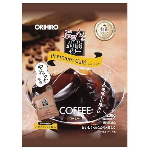 オリヒロ ぷるんと蒟蒻ゼリー プレミアムカフェ コーヒー味 200g（20g×10個入）×6袋