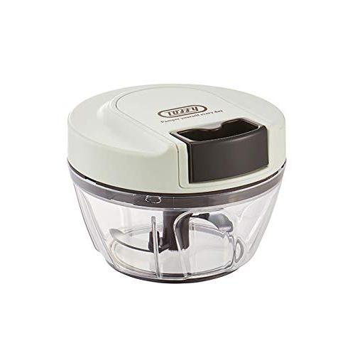 【Toffy/】 ハンディチョッパーミニII K-HC5（アッシュホワイト） 電源不要 手動 フード...