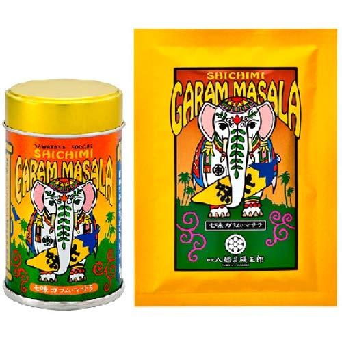 八幡屋礒五郎 七味ガラムマサラ 1缶12g　1袋15ｇ　セット