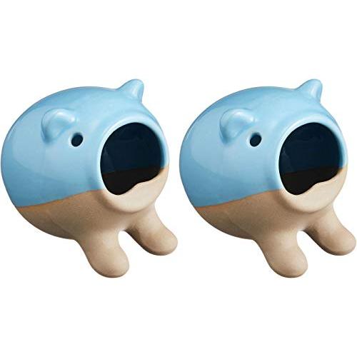 SANKO 素焼きの爪とぎ・砂浴びハウス×2個