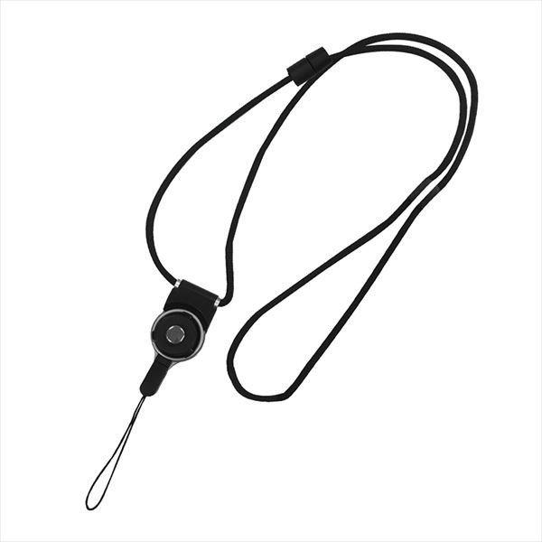 MSソリューションズ フィンガーストラップ付き ネックストラップ MS-FG01BK