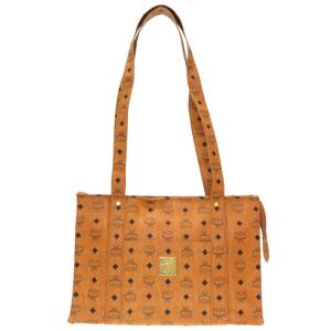 【極美品】MCM ヴィセトス トートバッグ ボストン 大容量 総柄 ブラウン MCM（エムシーエム） トートバッグ レディース メンズ A4収納 肩掛け