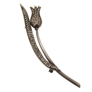 極美品✨ChristianDior ディオール ラインストーン ロープ ブローチ ChristianDior ディオール ロゴ ブローチ シルバー ラインストーン