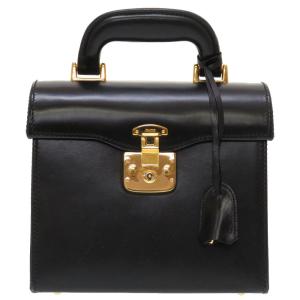 VERSACE（ヴェルサーチェ） バニティバッグ ブラック 黒 ゴールド金具