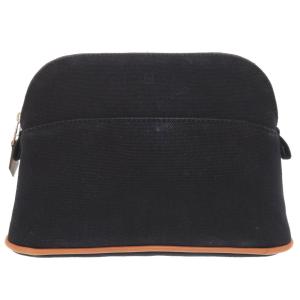 HERMES エルメス ボリードポーチ 20 PM キャンバス ブラック