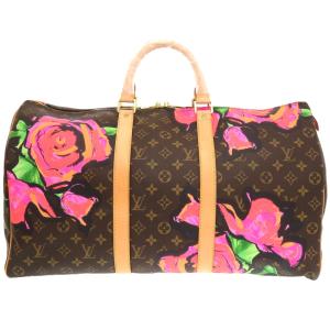 新品同様 ルイ ヴィトン キーポル50 モノグラムローズ M48605 ボストンバッグ LV 1847 LOUIS VUITTON