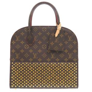 美品 ルイ ヴィトン × クリスチャンルブタン モノグラム アイコノクラスト M41234 スタッズ ハンドバッグ 1376-2 LOUIS VUITTON Louboutin