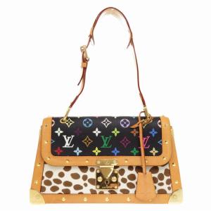 ルイヴィトン モノグラムマルチカラー サック ダルメシアン ハラコ M92825 ショルダーバッグ ノワール 黒 LV 1234-1 LOUIS VUITTON