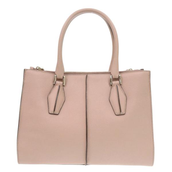トッズ Dスタイリング トートバッグ レザー ピンク ハンドバッグ 0228 TOD’S