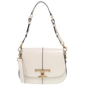 未使用 トッズ Tタイムレス XBWTSGI0100KETB013 レザー ホワイト 2way ショルダーバッグ 白 2046 TOD’S
