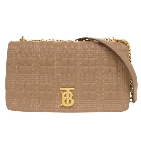 バーバリー TB ロゴ レザー ベージュ ショルダーバッグ 1379 BURBERRY