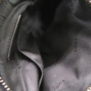 美品 トッズ ナイロン/レザー ブラック ショ...の詳細画像3