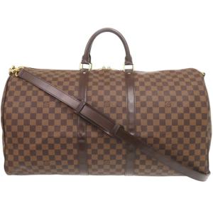 美品 ルイ ヴィトン キーポルバンドリエール55 ダミエ N41414 ボストンバッグ LV 1222 LOUIS VUITTON