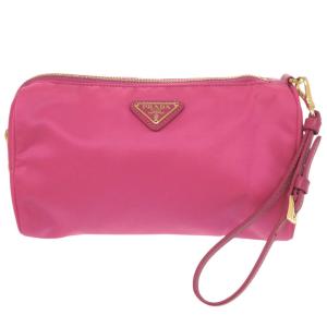 プラダ トライアングルロゴ 1N1866 ナイロン ピンク 化粧ポーチ ポーチ 0999 PRADA