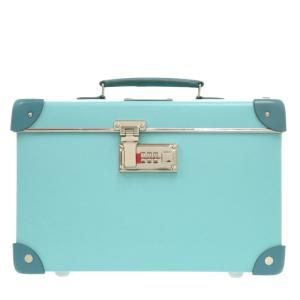 美品 ティファニー グローブトロッター バニティケース アクセサリーボックス ティファニーブルー レザー 1042 TIFFANY&Co.