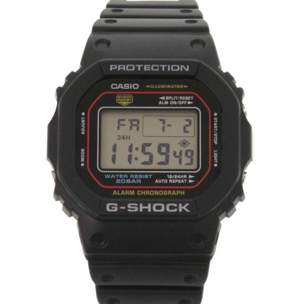 未使用 カシオ G-SHOCK DW-5600RL-1JF 樹脂 ブラック クオーツ デジタル 腕時...