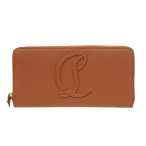未使用 クリスチャンルブタン BY MY SIDE バイマイサイド 3235083 レザー ブラウン 長財布 1134 Christian Louboutin