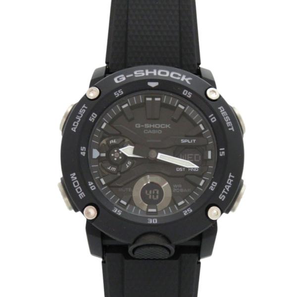 新品同様 カシオ G-SHOCK GA-2000S-1AJF ブラック 樹脂 クオーツ 腕時計 黒 ...