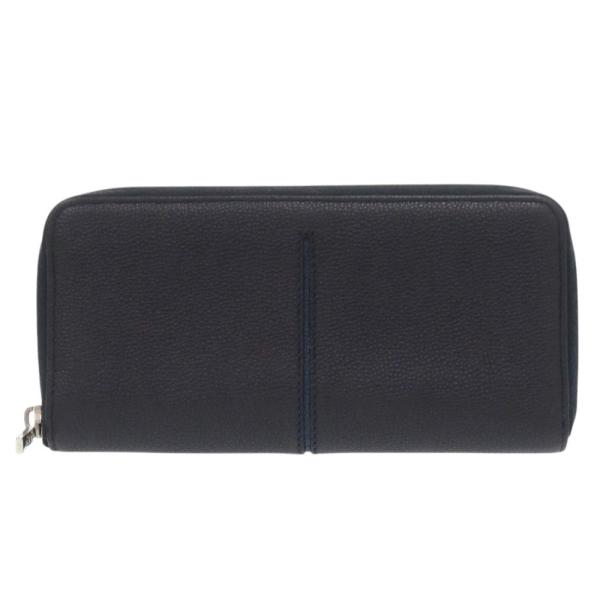 美品 トッズ レザー ネイビー 長財布 紺 1550 TOD’S
