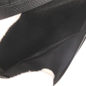 未使用 ブルガリ ロゴ レザー ブラック 札入...の詳細画像5