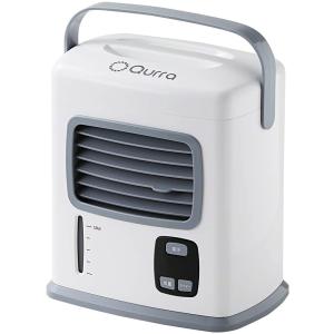 卓上 冷風機 Qurra アネモ クーラー レコ 冷風扇 ホワイト 3R-TCF03WT USB 乾電池 持ち運び 送料無料｜らいふ堂