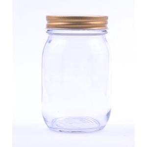 Ｍ−450　(ケース売24個)【ガラス瓶・ジャム瓶・びん・日本製・安全・ビン・保存瓶・無色透明】