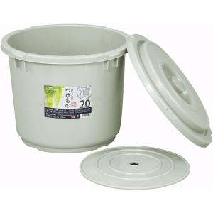 漬物桶、 角型つけもの容器 フタ付 トンボ(新輝合成) 漬物樽・漬物容器