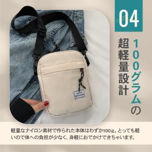 サコッシュ 小さめ レディース メンズ ショル...の詳細画像5