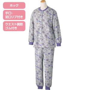 ホック キルトパジャマ 婦人 レディース W01800252 ケアファッション｜lifeandcool