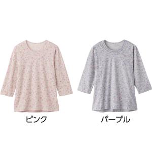 シニアファッション Tシャツ 7分袖 背中ゆったり 820673｜lifeandcool