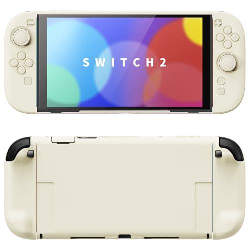 【互換品】アイボリー Nintendo Switch 2（2025）対応ハードカバー 保護ケース 付...