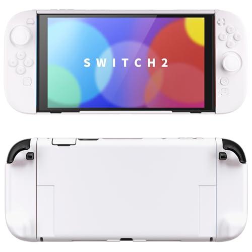 【互換品】白い Nintendo Switch 2（2025）対応ハードカバー 保護ケース 付けたま...
