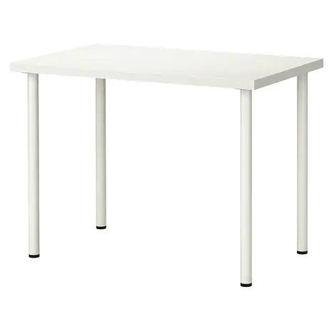 IKEA イケア LINNMON　リンモン / ADILS オディリス テーブル, ホワイト ダイニ...