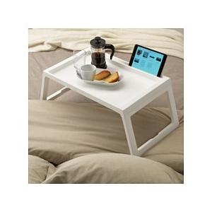 IKEA イケア KLIPSK ベッドトレイ, ホワイト長さ: 56 cm 幅: 36 cm 高さ:...