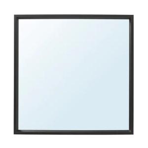 イケア（IKEA） イケアミラー 鏡 ブラック 黒 65x65cm z50320315