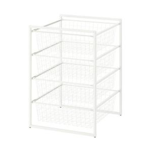 イケア（IKEA） メッシュバスケット かご ホワイト 白 60x40x15cm