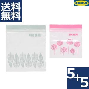 イケア（IKEA） フリーザーバッグ ISTAD イースタード グリーン1Lx5枚