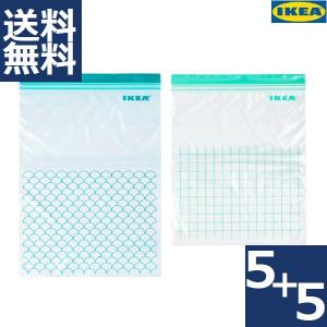 IKEA イケア フリーザーバッグ ISTAD イースタード ターコイズ6Lx5枚