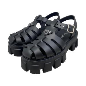 PRADA（プラダ） パンプス ハイヒール 1I228L 38サイズ ロゴ ブラック