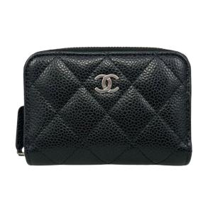 超美品 シャネル マドモアゼル マトラッセ ポーチ ココマーク ラムスキン 黒 CHANEL（シャネル） ショルダーバッグ マドモアゼル Wフラップ