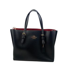 コーチ トートバッグ モリー トート 25 C4084 レザー ブラック レッド COACH