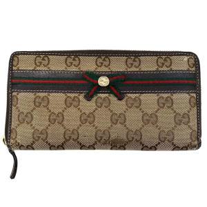 【美品】GUCCI 長財布 財布 ラウンドジップ インターロッキン ブラック GUCCI（グッチ） インターロッキングG ラウンドファスナー 長財布
