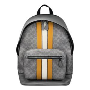 美品 コーチ COACH リュックサック バックパック 型押しロゴ A4 大容量