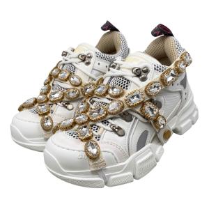 GUCCI（グッチ） GUCCI GGロゴ フラットサンダル 透明 クリア ラバー