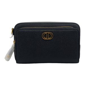 ディオール カロ ダブルポーチ ショルダーバッグ ブラック ポーチ ゴールド金具 未使用 DIOR｜lifecreate-kc