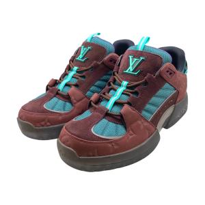ルイヴィトン スニーカー アビューライン 7サイズ モノグラム LVロゴ ボルドー グリーン LOUIS VUITTON｜lifecreate-kc