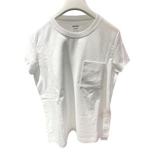 HERMES - 美品 HERMES エルメス 総柄 シルク100％ 長袖 ドレープ カットソー 40 ブラウン×パープル レディース 古着 中古 USED HERMES 美品 エルメス 総柄 シルク100％ 長袖 ドレープ