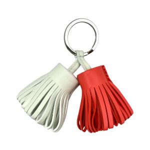 HERMES エルメス カルメン レザー シルバー金具 タッセル バッグ