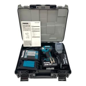 未使用展示品 makita マキタ 充電式インパクトドライバ TD173DRGX 18V フルセット バッテリ2個・充電器付 ブルー｜lifecreate-kc